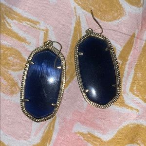 Kendra Scott Navy Danielle Earrings